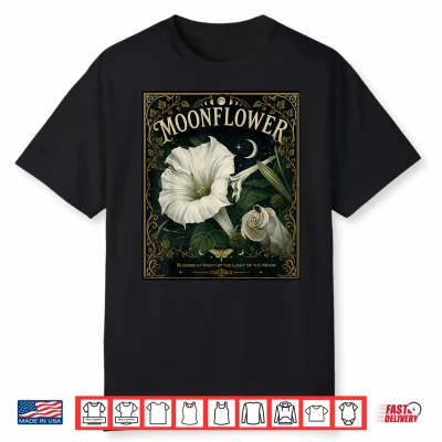Moonflower Blooms At Night. Shirt