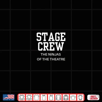 Design Retro Varsity Stage Crew Tech Theater Ninja Shirt