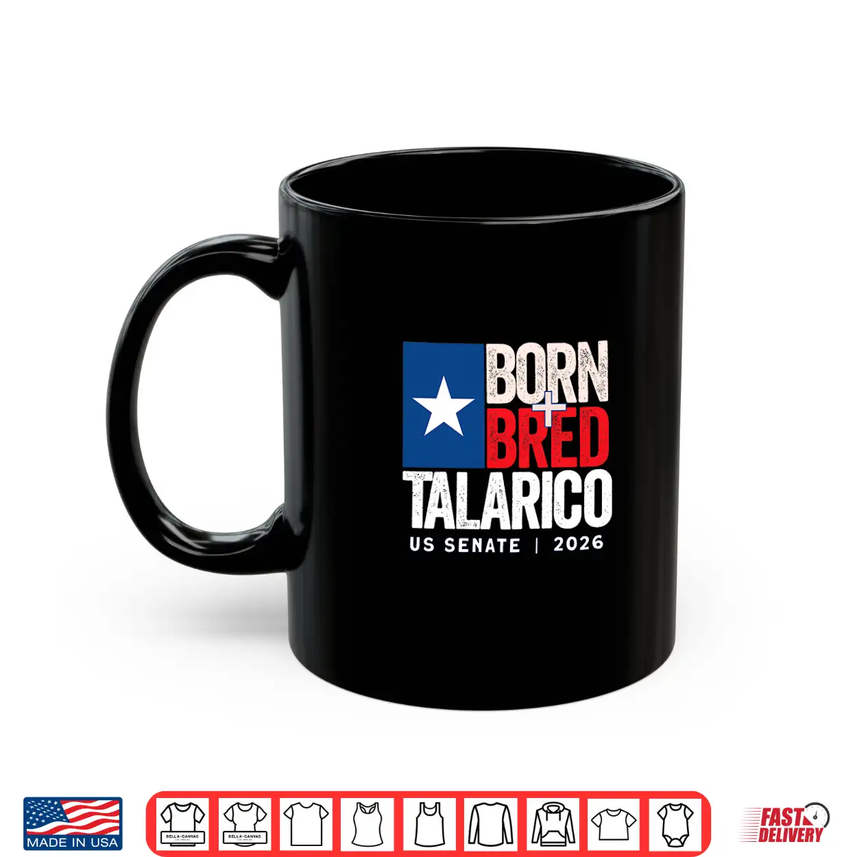 Texas Born Bred Talarico Us Senate 2026 Patriotic Design Premium Tri Blend Shirt Texas Born Bred Talarico Us Senate 2026 Patriotic Design Premium Tri Blend Shirt