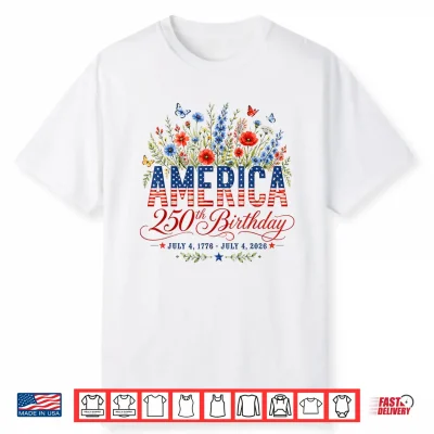 250Th Anniversary Usa Women 250 Years American 4Th Of July Shirt