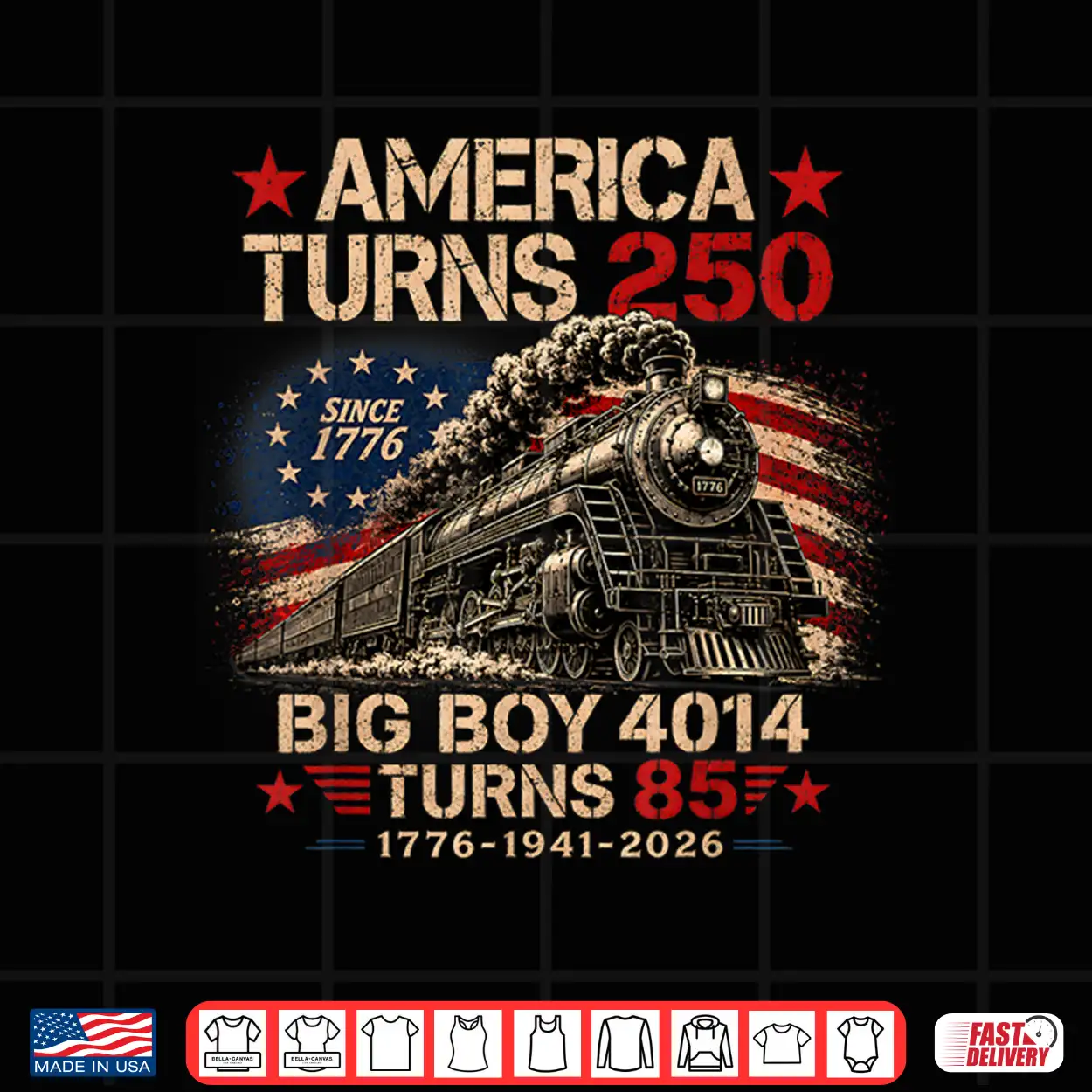 Big Boy 4014 Train America Turns 250 Years For Men Women Shirt Big Boy 4014 Train America Turns 250 Years For Men Women Shirt