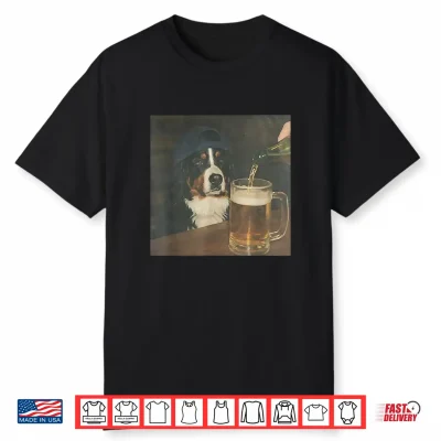 Bernese Mountain Dog Drinking Beer Shirt