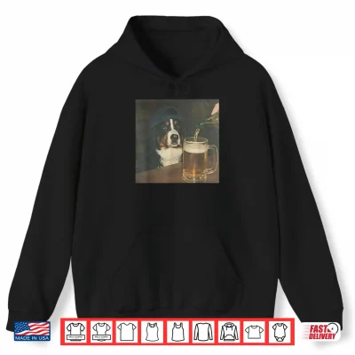 Bernese Mountain Dog Drinking Beer Shirt 1 Hoodie Bernese Mountain Dog Drinking Beer Shirt