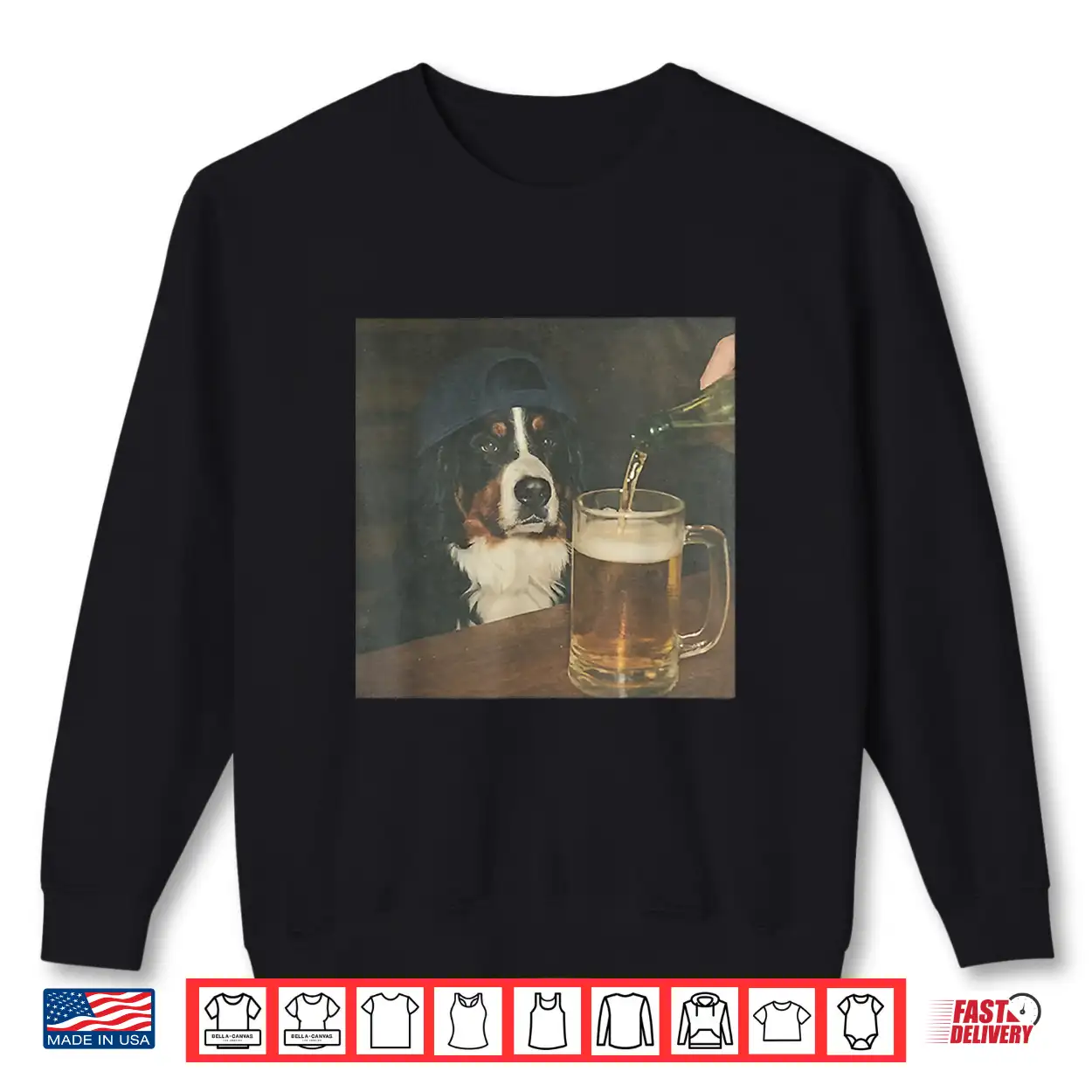 Bernese Mountain Dog Drinking Beer Shirt Bernese Mountain Dog Drinking Beer Shirt