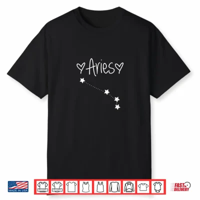 Aries Zodiac Sign Horoscope Astrology March April Birthday Shirt