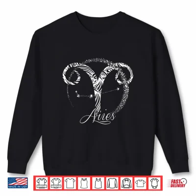 Aries Zodiac Sign March April Birthday Gift Horoscope Shirt 2 Sweatshirt Aries Zodiac Sign March April Birthday Gift Horoscope Shirt