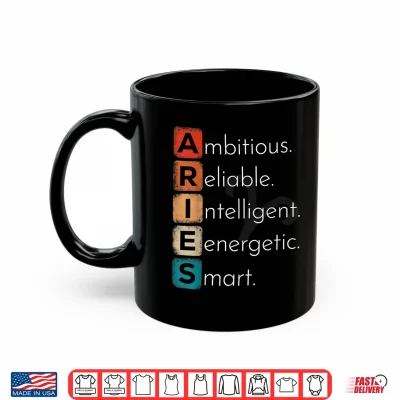 Mug Aries Zodiac Sign Men Women Kids Aries March April Birthday Shirt