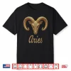 Fancy Gold And Diamond Graphic Aries Gift Shirt