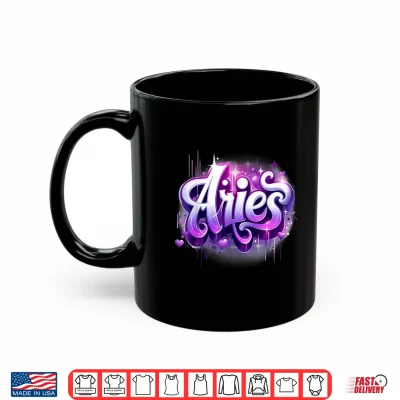 Pink & Purple Aries Zodiac Star Sign Shirt 3 Mug Pink Purple Aries Zodiac Star Sign Shirt