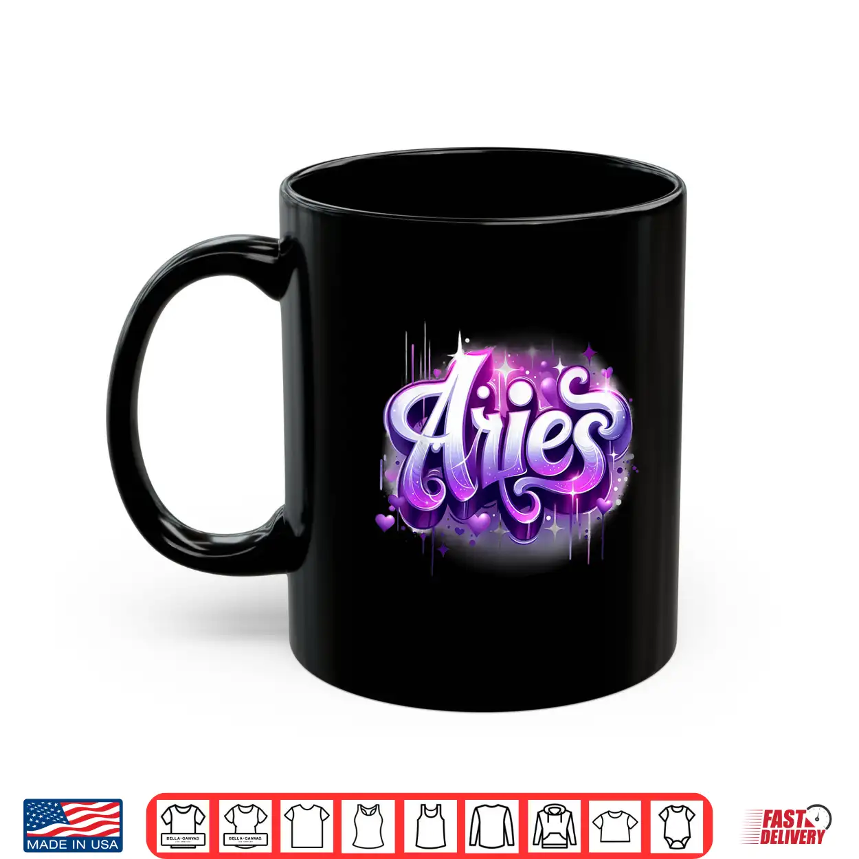 Pink & Purple Aries Zodiac Star Sign Shirt Pink & Purple Aries Zodiac Star Sign Shirt
