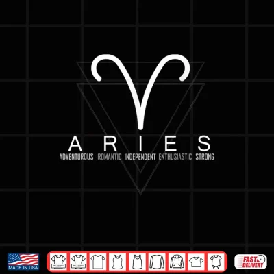 Design Proud Aries Zodiac Characteristics Gifts Astrology Sign Love Shirt