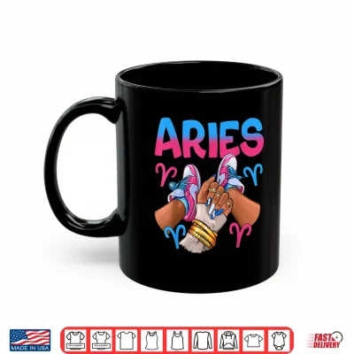 Aries Black Girl Women Sneakers Nails Zodiac Birthday Shirt 3 Mug Aries Black Girl Women Sneakers Nails Zodiac Birthday Shirt