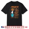 Aries Girl Knows More Than She Says For Black Women Shirt