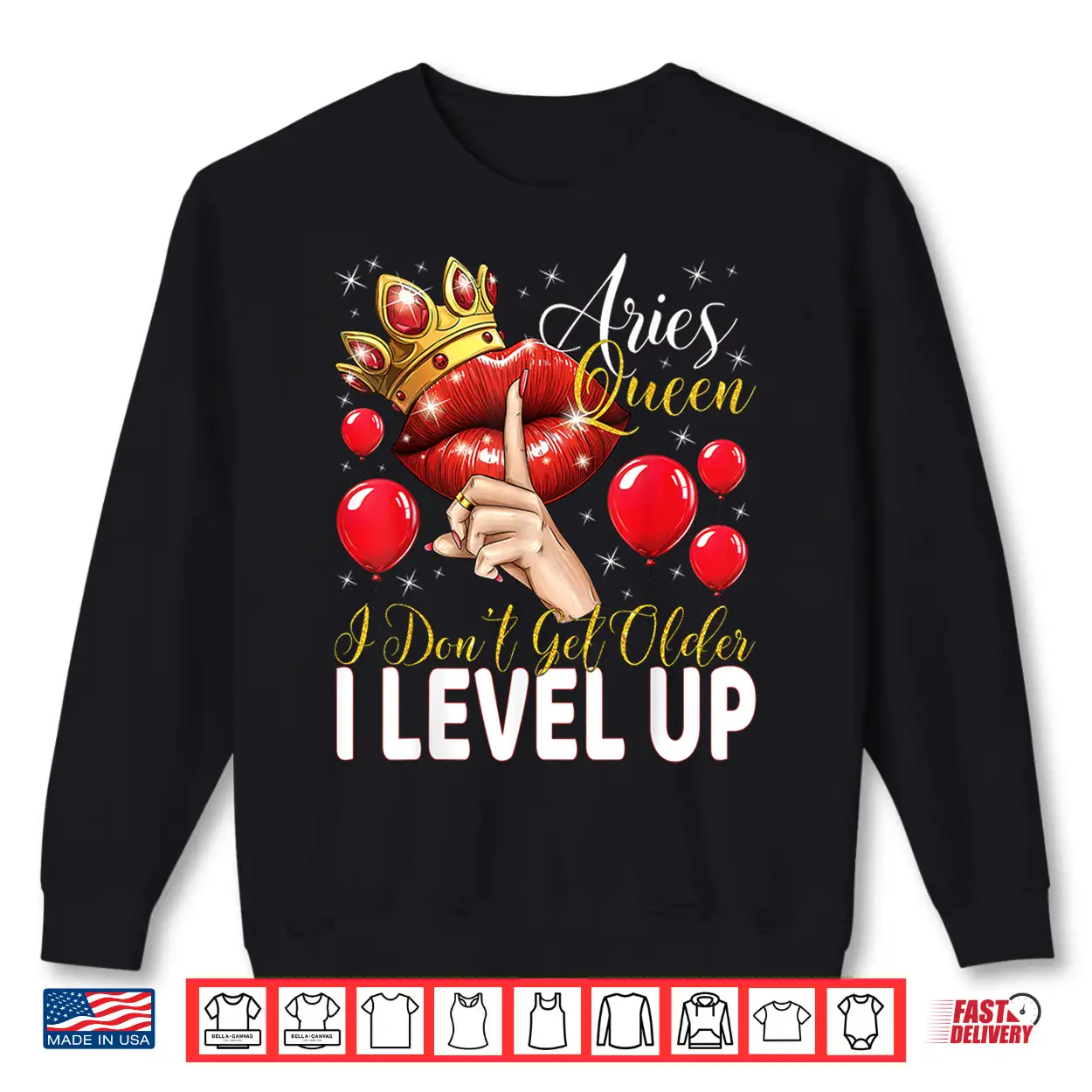 Aries Queen I Don’T Get Older I Level Up Birthday Queen Shirt Aries Queen I Don’T Get Older I Level Up Birthday Queen Shirt
