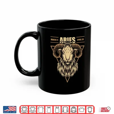 Mug Aries Ram Zodiac Sign Symbol Astrology Dates Shirt Shirt