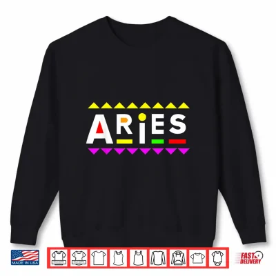 Sweatshirt Aries Zodiac Shirt 90s Style