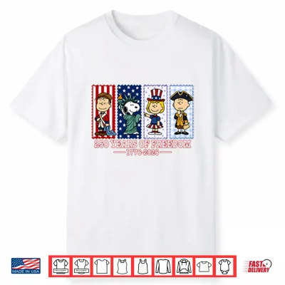 America 250Th Anniversary Patriotic Snoopy Shirt