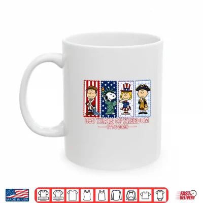 Mug America 250th Anniversary Patriotic Snoopy Shirt