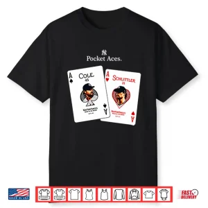 New York Yankees Pocket Aces Gerrit Cole And Cam Schlittler Shirt