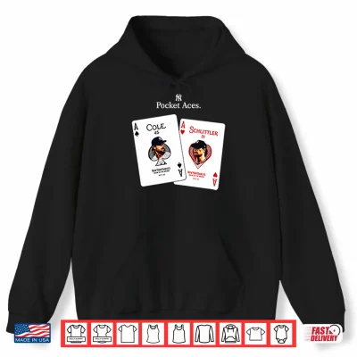 Hoodie New York Yankees Pocket Aces Gerrit Cole and Cam Schlittler Shirt