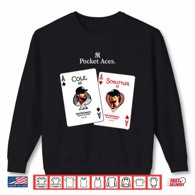 Sweatshirt New York Yankees Pocket Aces Gerrit Cole and Cam Schlittler Shirt