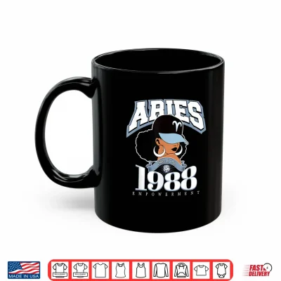 Mug Aries 1988 Melanated Skin Zodiac Astrology Traits Shirt 2