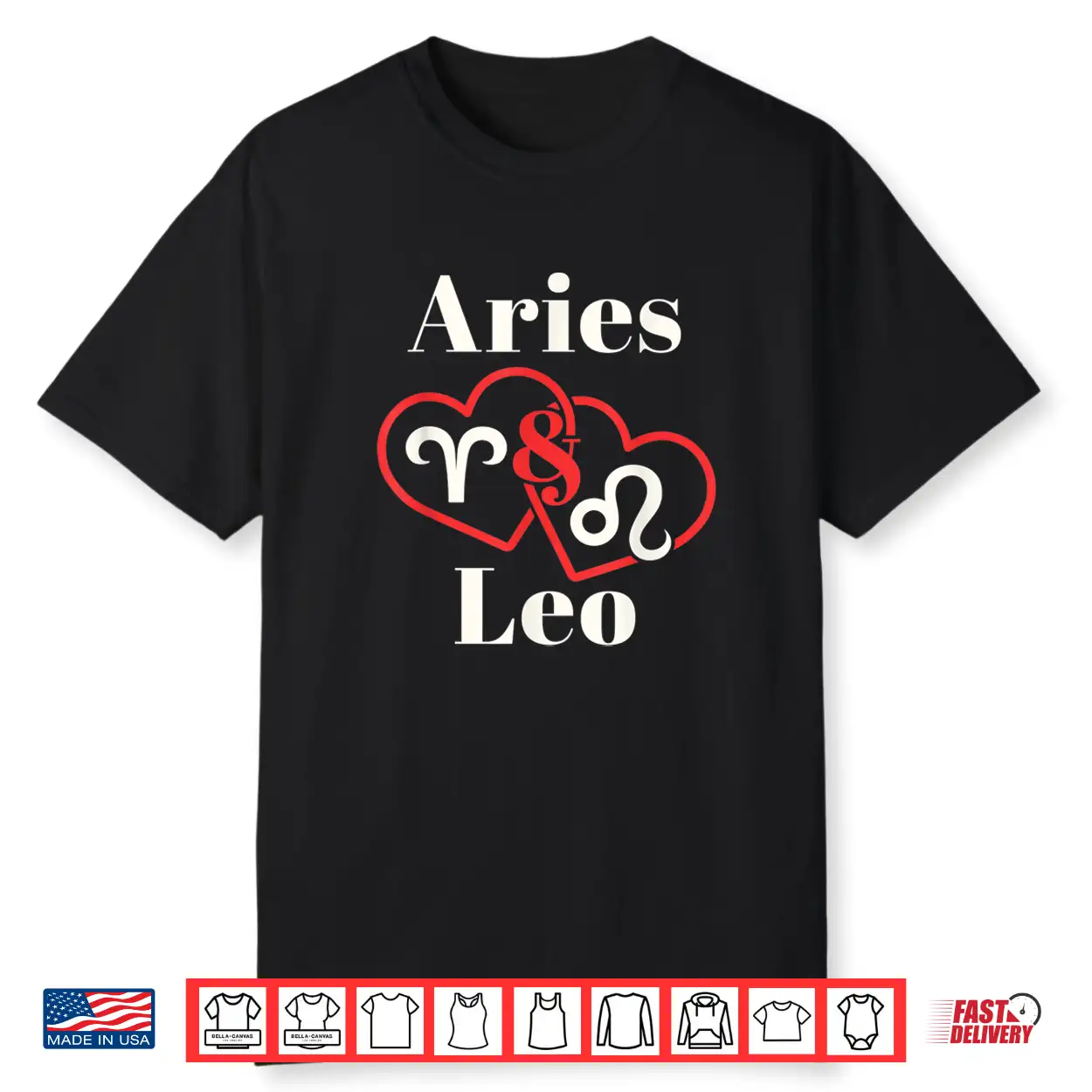 Aries Leo Zodiac Couples Astrology Heart Valentines Day Shirt Aries Leo Zodiac Couples Astrology Heart Valentines Day Shirt