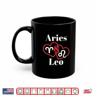 Aries Leo Zodiac Couples Astrology Heart Valentines Day Shirt 3 Mug Aries Leo Zodiac Couples Astrology Heart Valentines Day Shirt 1