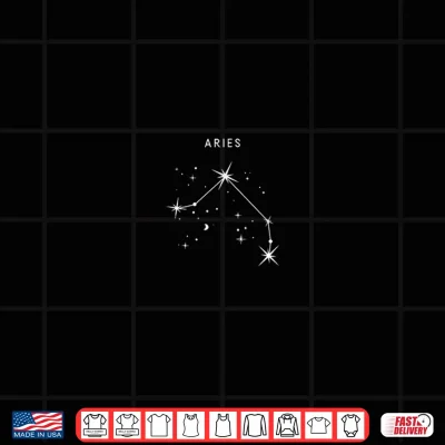 Design Aries The Ram Constellation Minimalist Zodiac Shirt 1