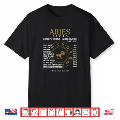 Astrological Zodiac Sign Aries Shirt
