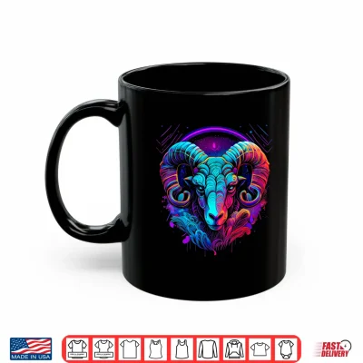 Mug Aries Zodiac Sign Ram Graphic Astrology Cool Horoscope Art Shirt 2