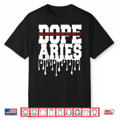 Dope Queen King Graphic Decor Aries Astrology Zodiac Shirt