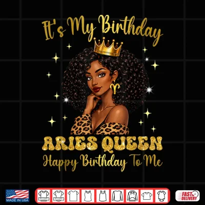 Design Its My Birthday Aries Black Woman Camo Hat Girls Shirt 1