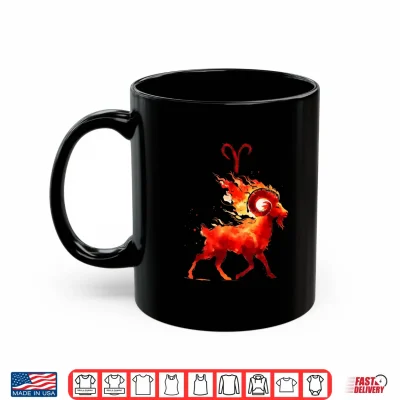 Mug March April Birthday Asian Brush Aries Zodiac Fire Sign Shirt 1