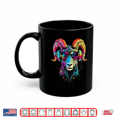 Mug Ram Mouflon Aries Domestic Sheep Wild Sheep Male Sheep Shirt 1