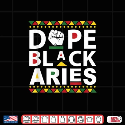 Design African American Aries Black Man Black Woman Melanin Aries Shirt