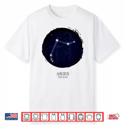 Aries Constellation Of The Zodiac The Ram Star Astrology Shirt