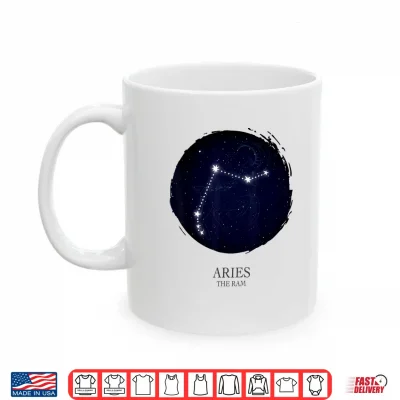 Mug Aries Constellation Of The Zodiac The Ram Star Astrology Shirt