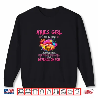 Aries Girl Lips March April Queen Birthday Zodiac Womens Shirt 2 Sweatshirt Aries Girl Lips March April Queen Birthday Zodiac Womens Shirt