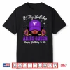 Aries Queen Black Woman Purple Cap Zodiac Sign Shirt