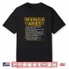 Womens Top 10 Rules Of Aries Ram Astrology Sign Birthday Shirt