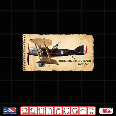 Design Bristol F.2 Fighter Brisfit WWI British Biplane Aircraft Shirt