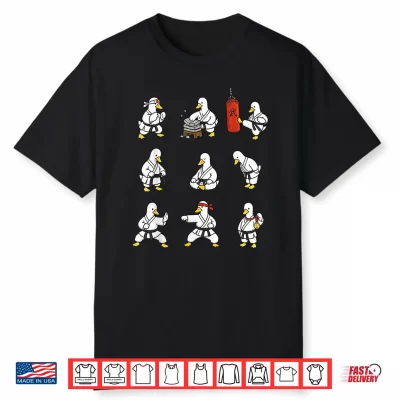 Funny Karate Silly Goose Martial Arts Fighting Samurai Ninja Shirt