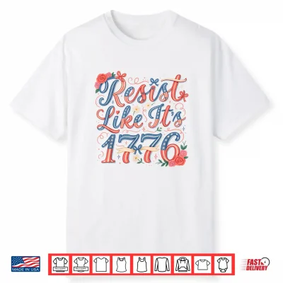 Resist Like It’S 1776 Floral Coquette Shirt