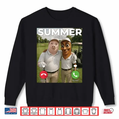 Tung Sahur John Pork Golf Season Is Calling Summer Brainrot Shirt 2 Sweatshirt Tung Sahur John Pork Golf Season is Calling Summer Brainrot Shirt