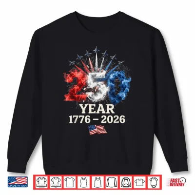 Sweatshirt 250th Anniversary USA Women Patriotic 4th of July Shirt
