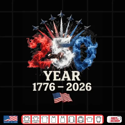 Design 250th Anniversary USA Women Patriotic 4th of July Shirt