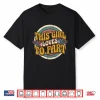 Funny Retro This Girl Loves To Fart Sarcastic Groovy Shirt