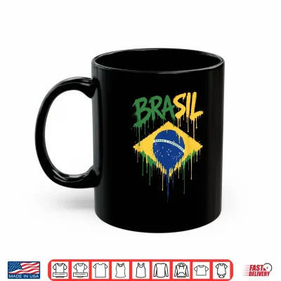 Mug Brasil with Brazilian Flag Colors Shirt