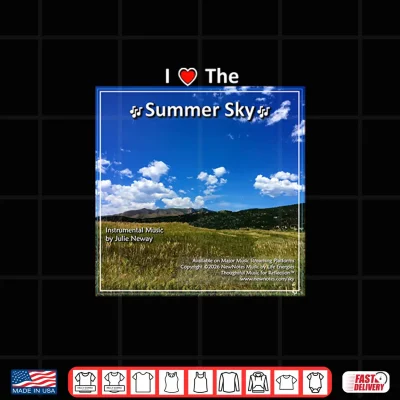 Design I Love the Summer Sky by Julie Neway Shirt
